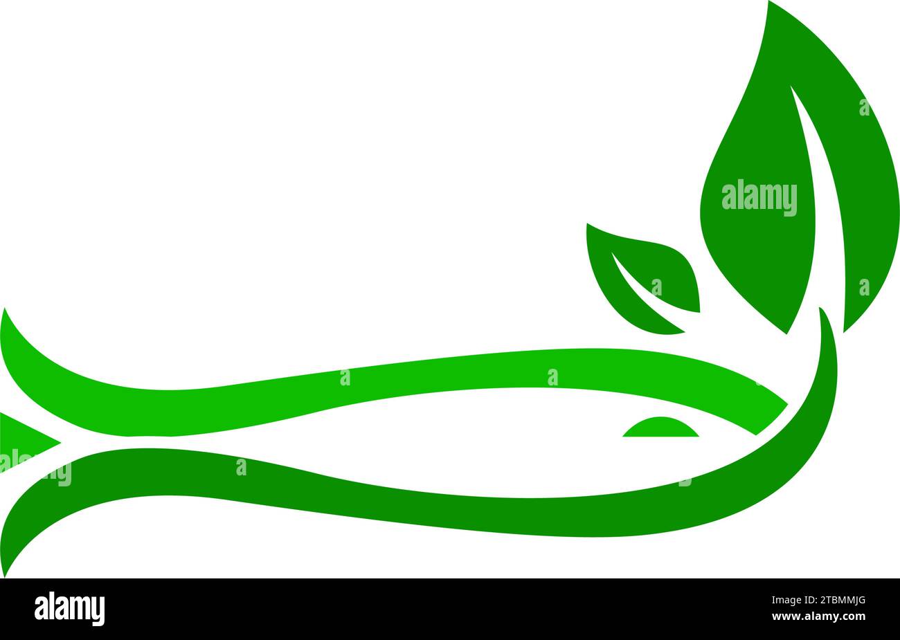 Ist ein Symbol, das das Tier in Form eines Fisches symbolisiert Stock Vektor