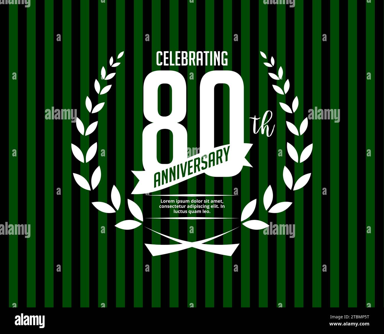 Ist eine Grußkarte ein Jubiläum zu feiern. Stock Vektor