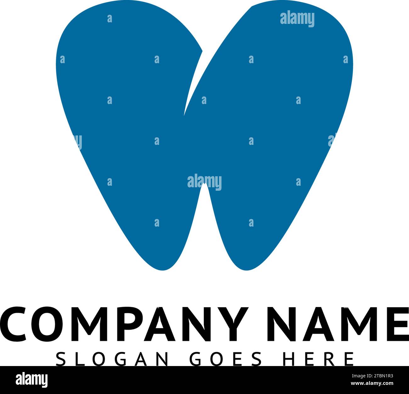 Design-Vektor Für Dentale Logovorlagen Stock Vektor