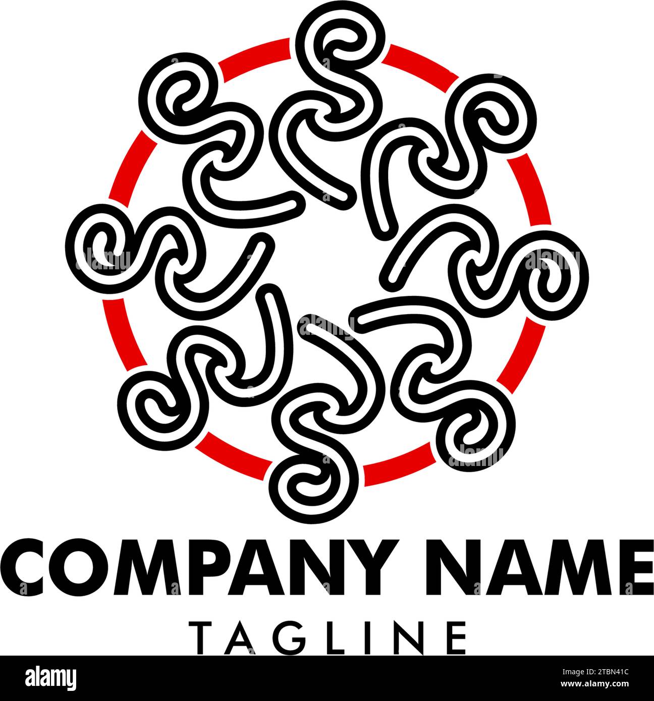 Original Letter SP-Logo-Vorlage Stock Vektor