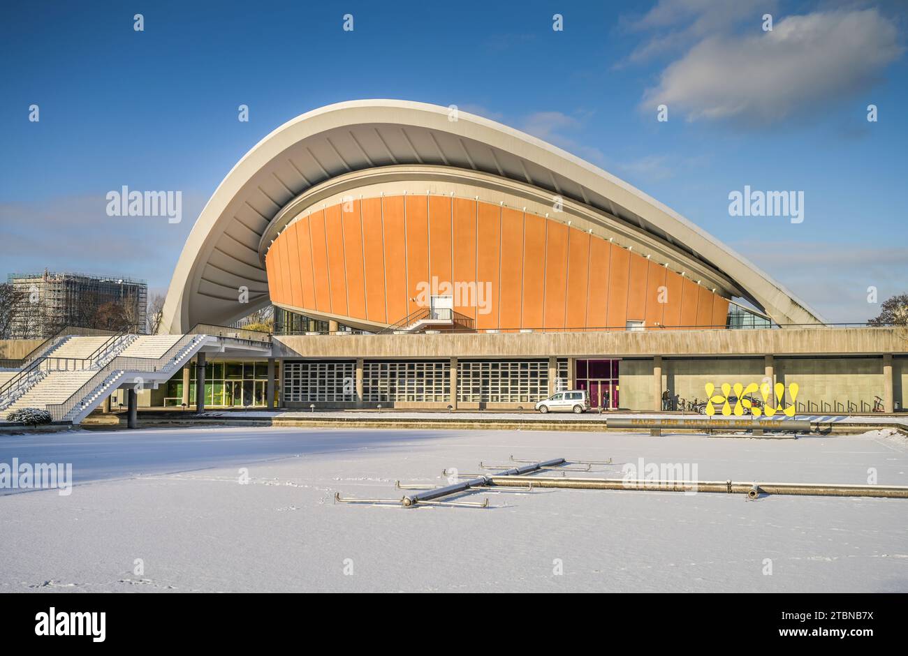 Winter, Schnee, Haus der Kulturen der Welt, John-Foster-Dulles-Allee, Tiergarten, Berlin, Deutschland Stockfoto Winter, Schnee, Haus der Kulturen der Welt, John-Foster-Dulles-Allee, Tiergarten, Berlin, Deutschland Stockfoto