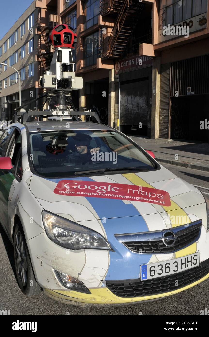 google Maps Kamera in Barcelona, 4. februar 2014. foto: Rosmi Duaso Stockfoto