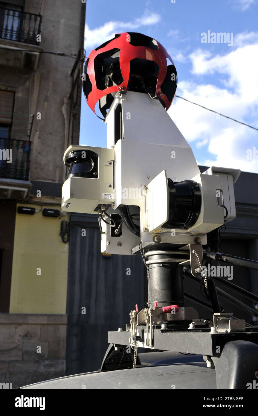 google Maps Kamera in Barcelona, 4. februar 2014. foto: Rosmi Duaso Stockfoto