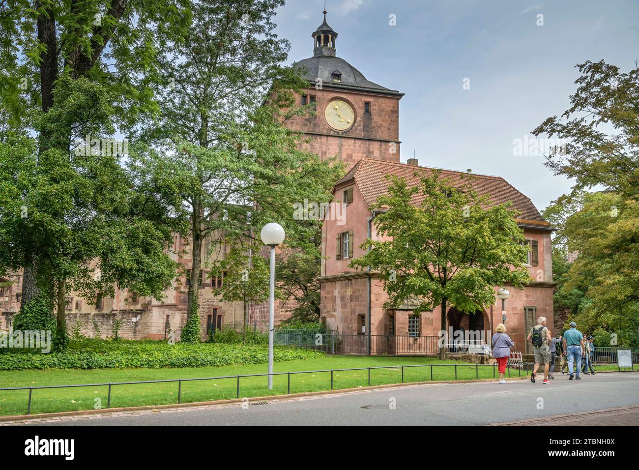 Torbau, Schloss Heidelberg, Baden-Württemberg, Deutschland Stockfoto