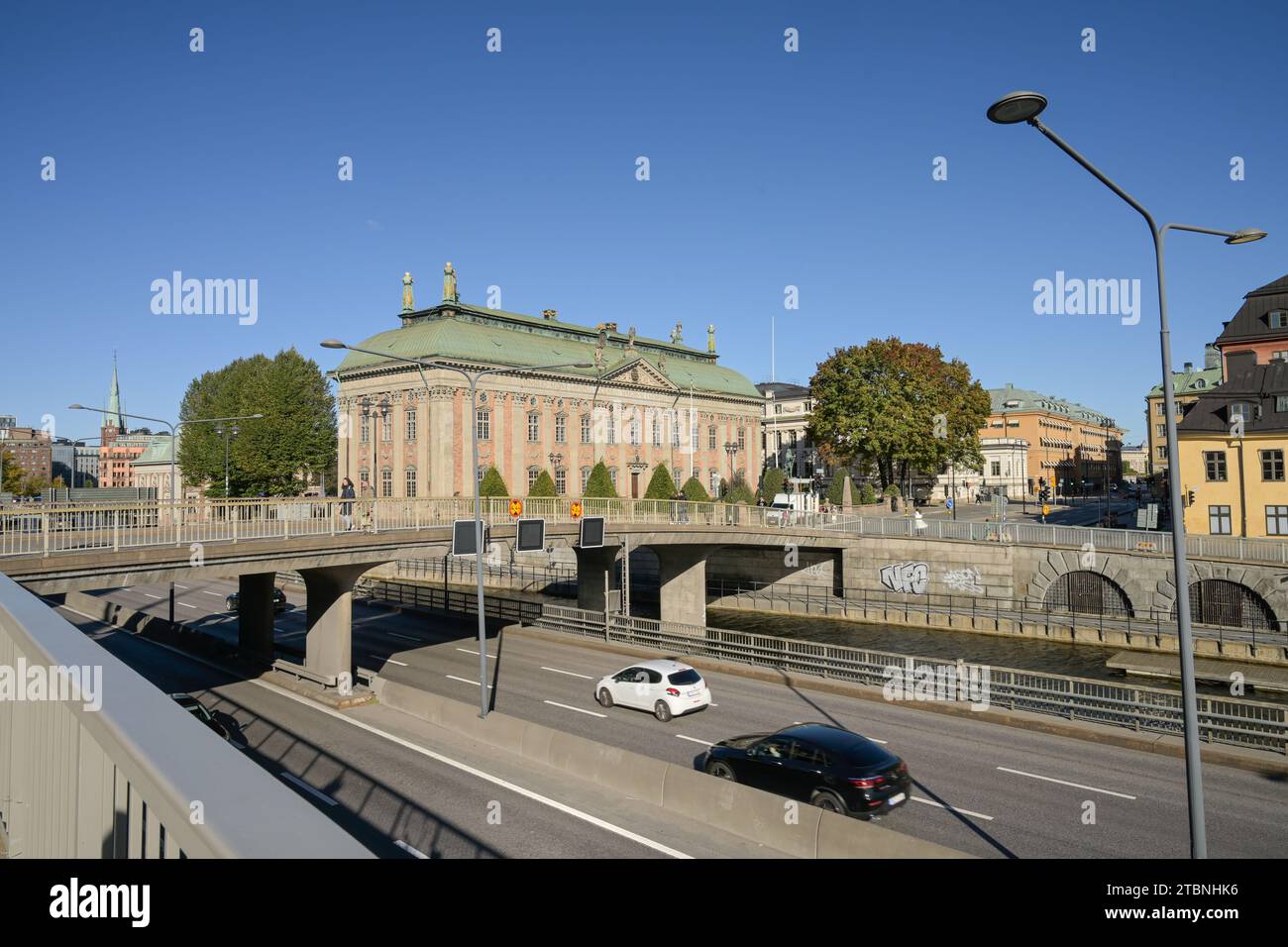 Schnellstraße, Riddarhuset, Versammlungshaus schwedischer Adel, Stockholm, Schweden Stockfoto