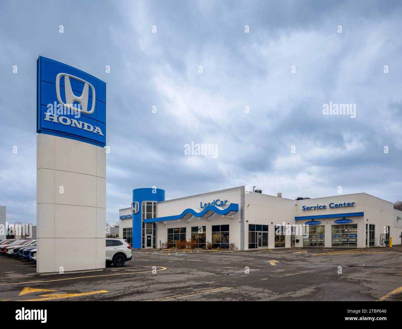 Yorkville, New York 23. November 2023 Honda LeadCar ist ein autorisierter Händler, der