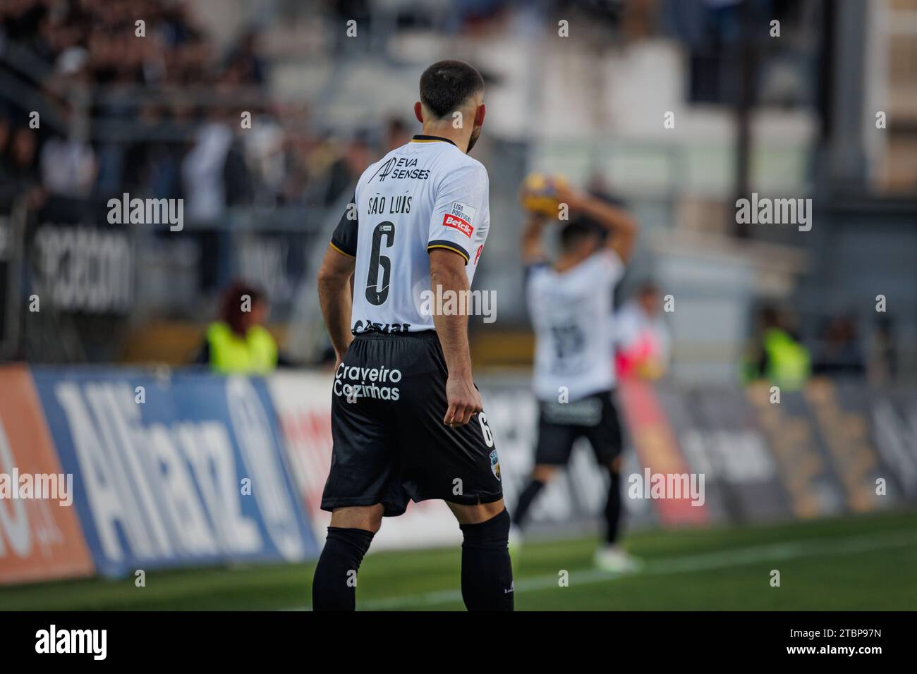 Zach Muscat während des Liga Portugal Spiels 23/24 zwischen dem SC Farense und Vitoria SC, Estadio de Sao Luis, Faro, Portugal. (Maciej Rogowski) Stockfoto