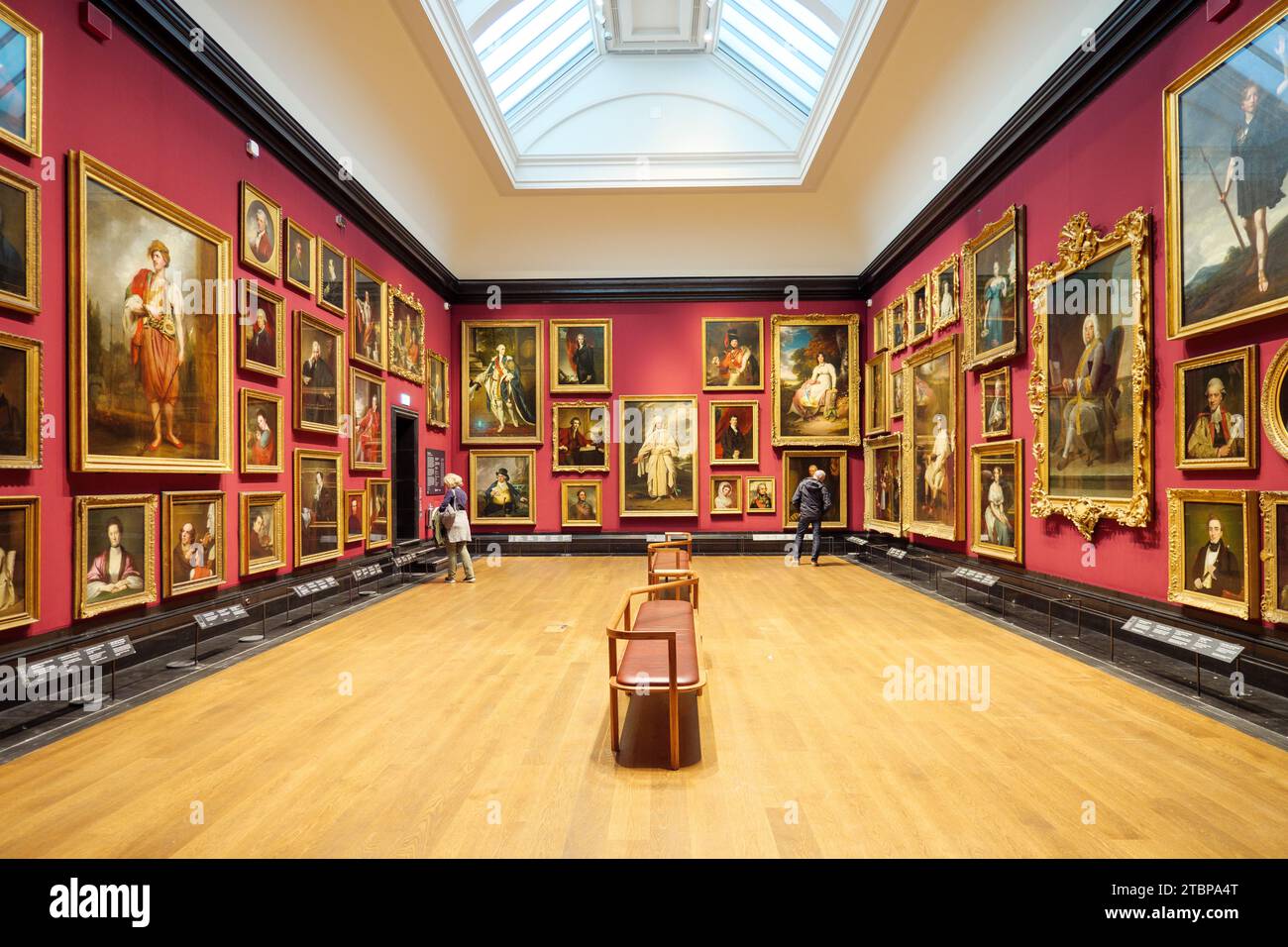 Klassische historische Gemälde in der National Portrait Gallery, London, Großbritannien Stockfoto