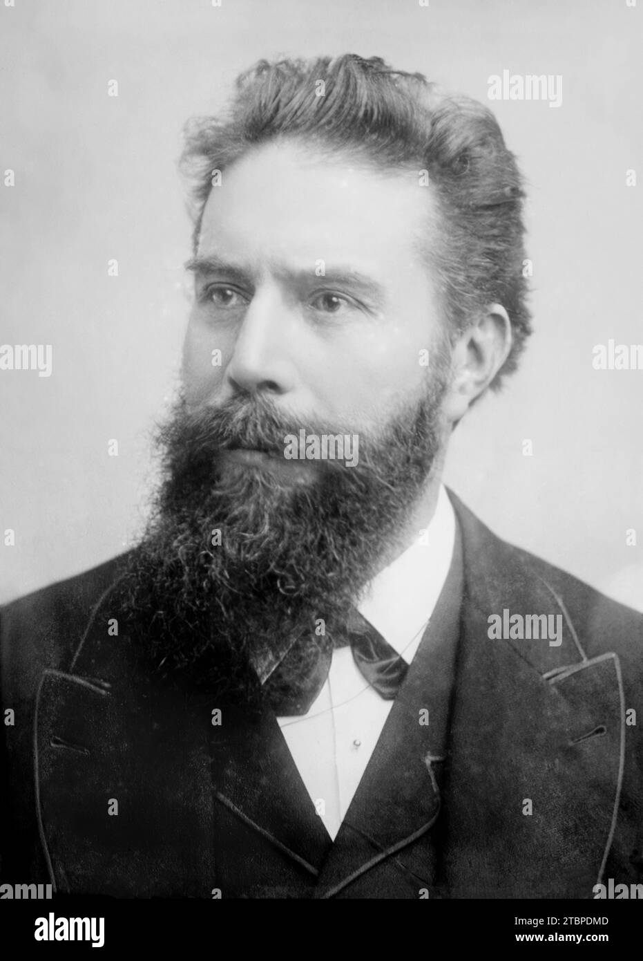 Wilhelm Rontgen. Vom Bain News Service. Ca. 1890-1900. Stockfoto