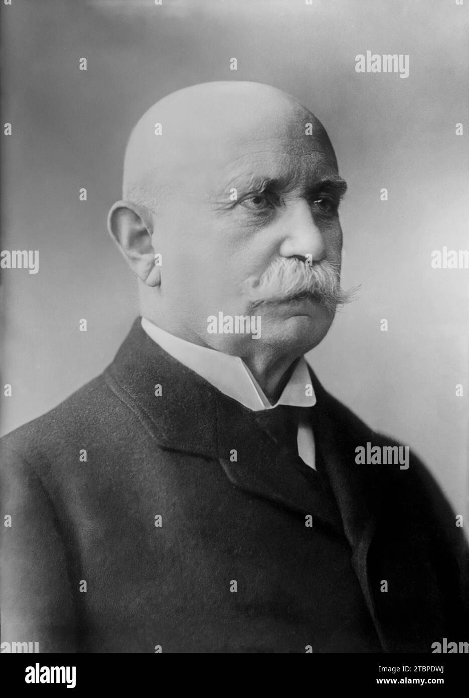 Porträt von Ferdinand von Zeppelin. Vom Bain News Service. Stockfoto