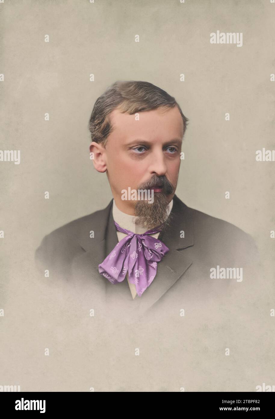 Henryk Sienkiewicz. Nach 1892 aufgenommen. Fotografiert von Stanisław Bizański. Stockfoto