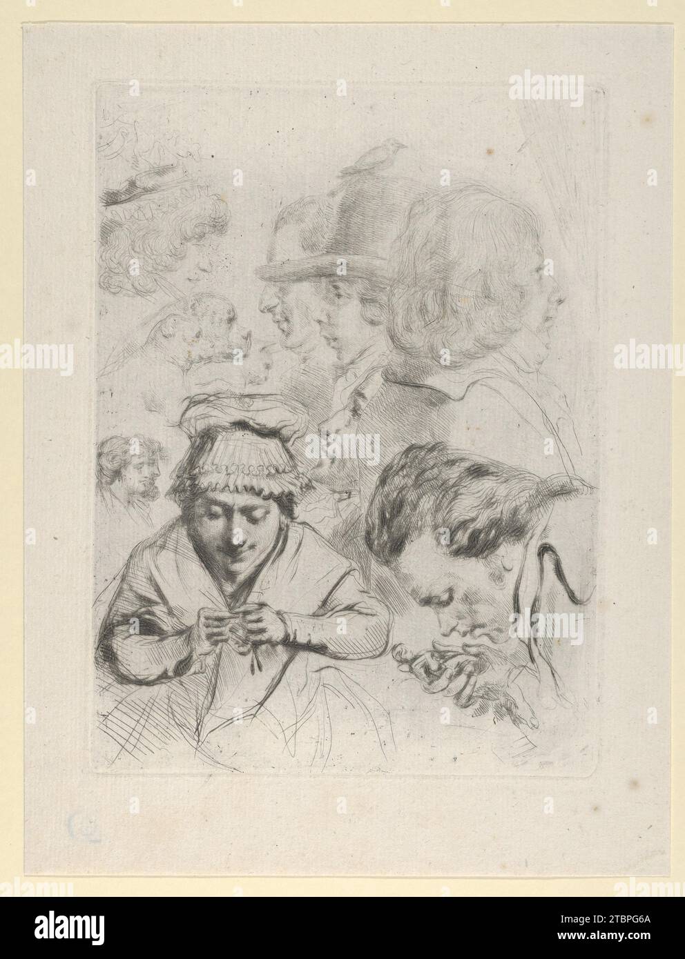 Le Citoyen Aubourg, Madame Aubourg, et leur famille (Citizen Aubourg, Madame Aubourg und ihre Familie) 2015 von Baron Dominique Vivant Denon Stockfoto