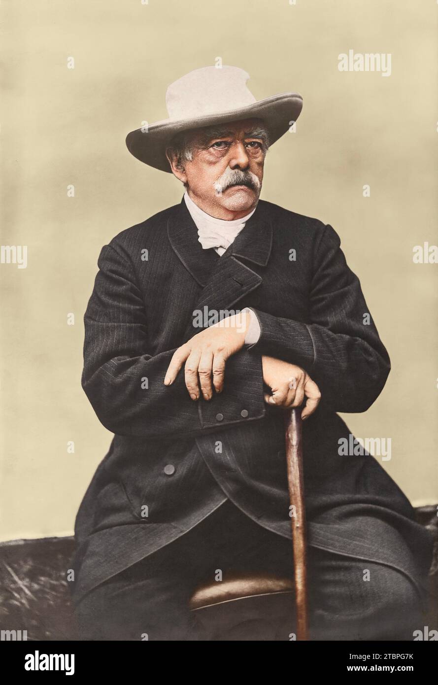 Porträt Otto von Bismarck. Berlin, ca. 1881. Veröffentlicht von der New Photographic Society. Stockfoto