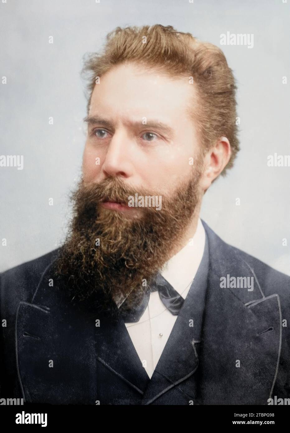 Wilhelm Rontgen. Vom Bain News Service. Ca. 1890-1900. Stockfoto