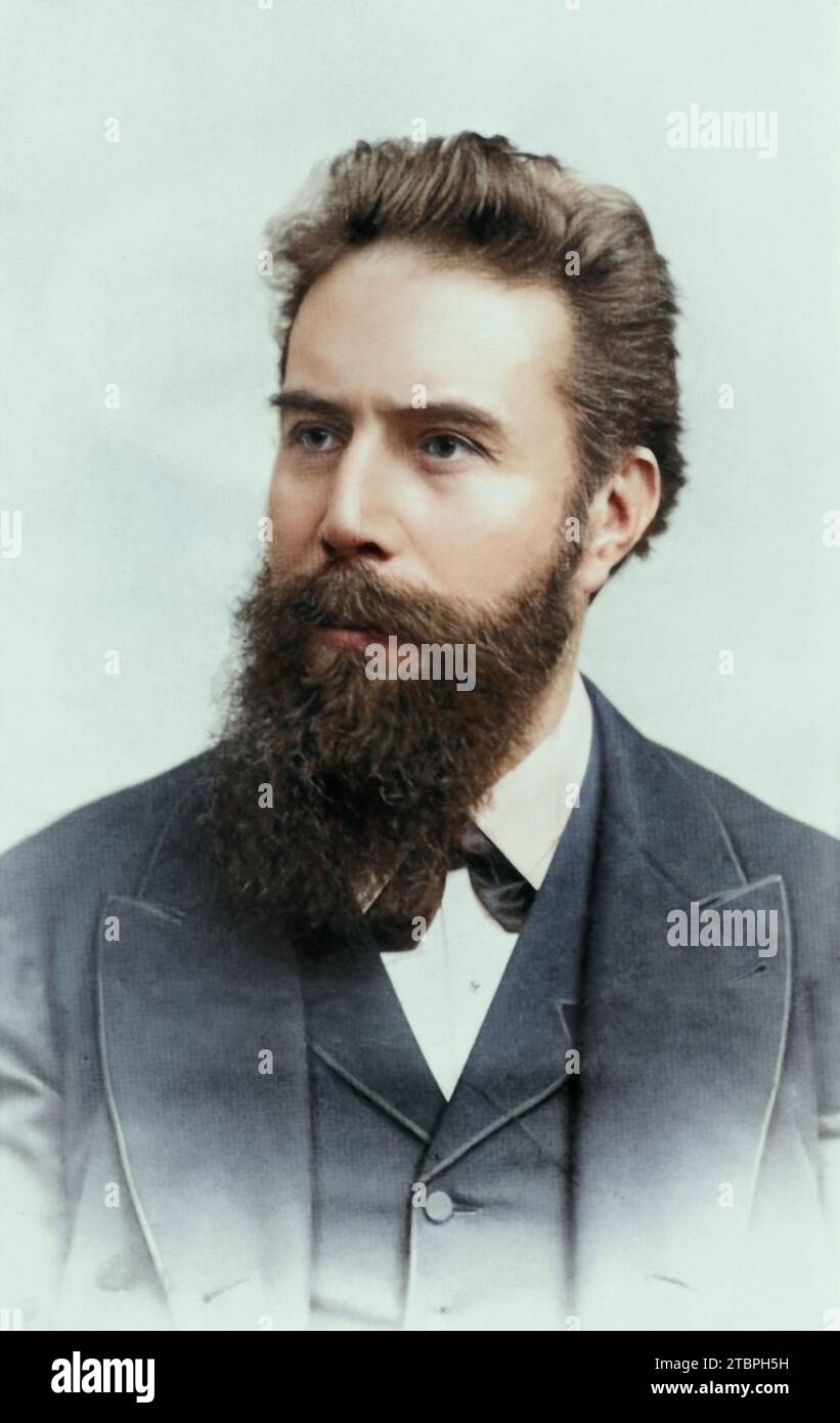 Wilhelm Conrad Röntgen/Rontgen. Ca. 1890-1900. Stockfoto