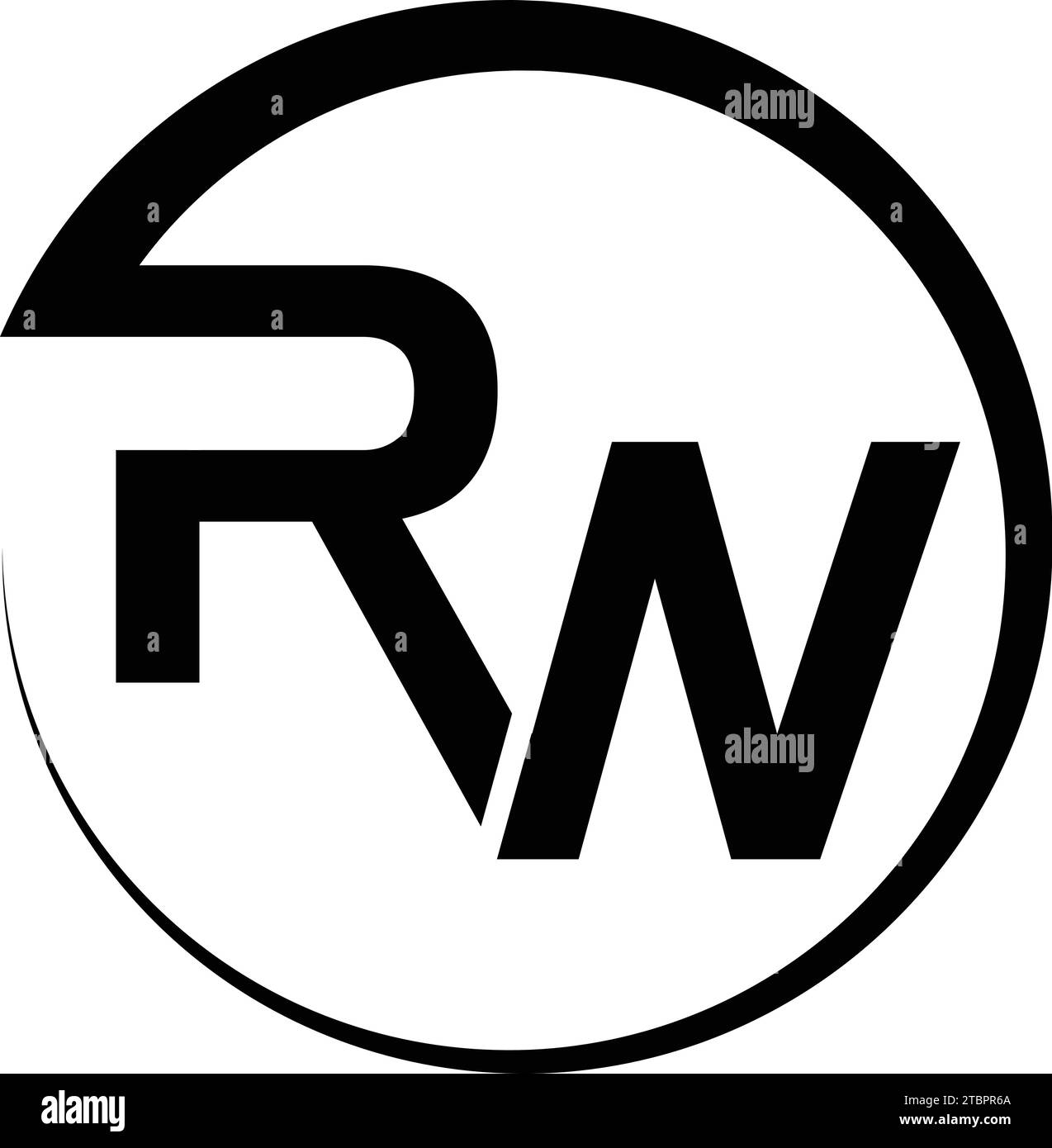 Vektor-RW-Logo Stock Vektor