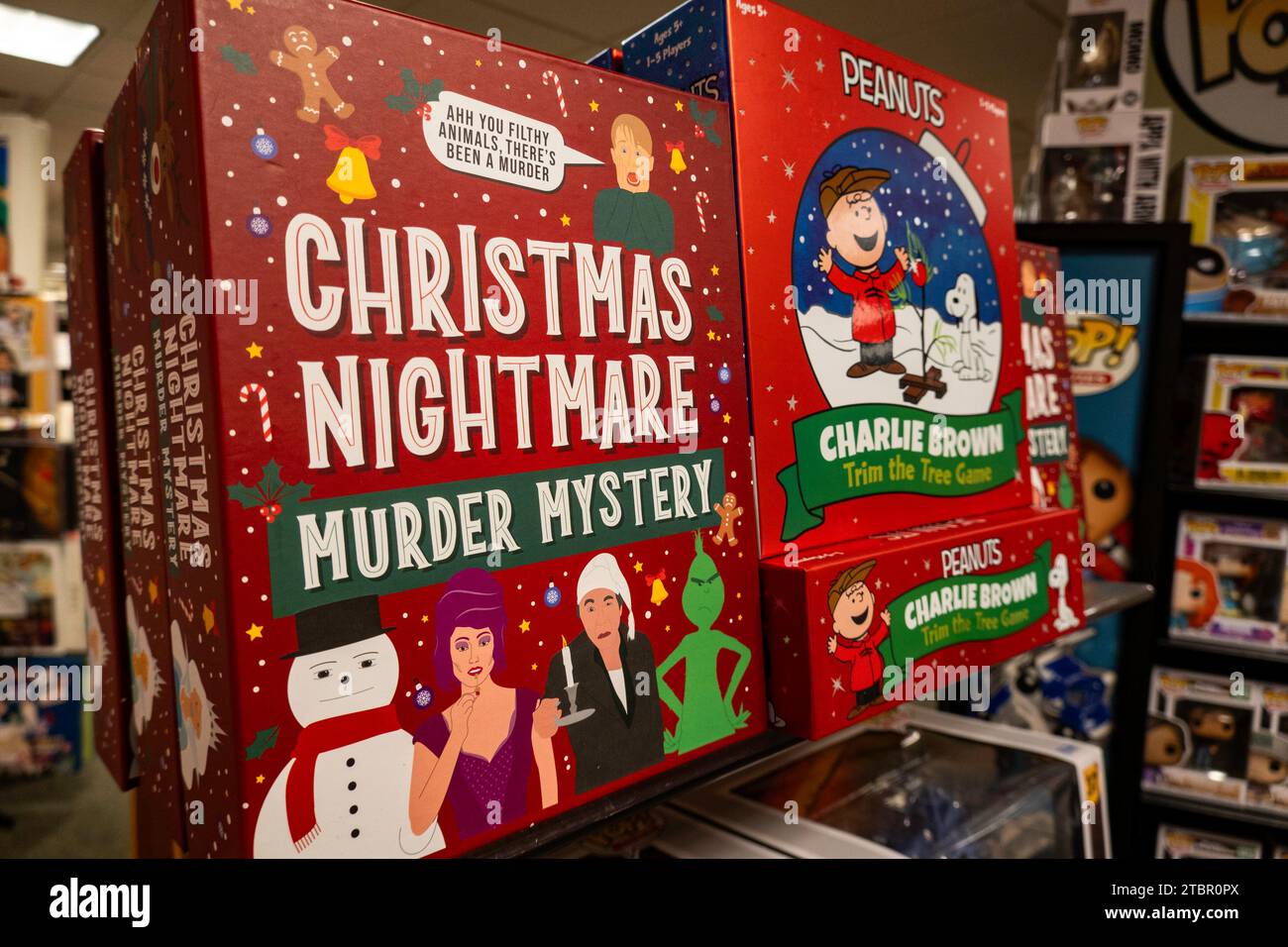 Barnes & Noble Booksellers Game Section, NYC, USA 2023 Stockfoto