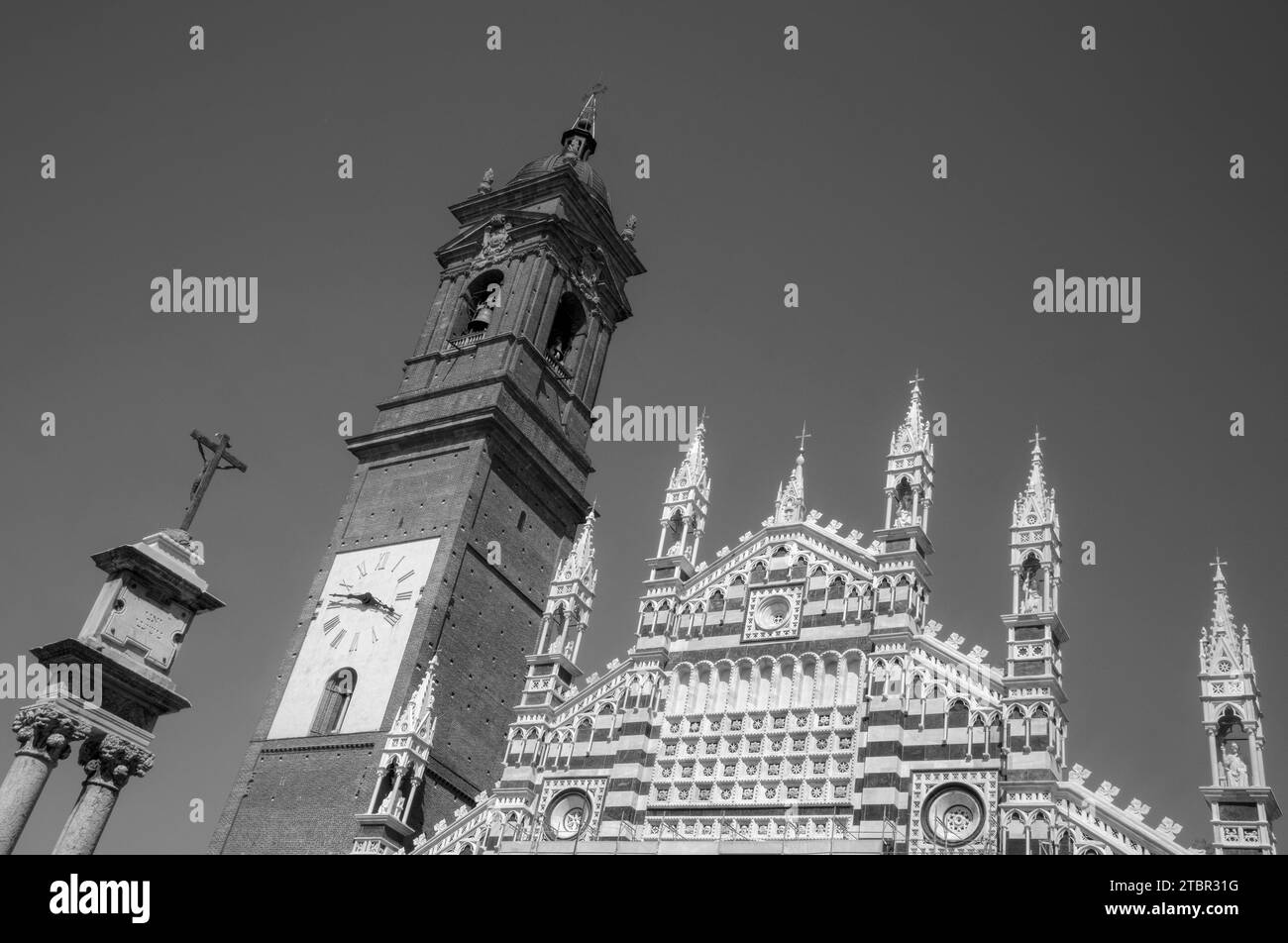 Kathedrale von Monza (Duomo di Monza), historisches Zentrum von Monza (Centro Storico), Piazza Duomo. Stockfoto