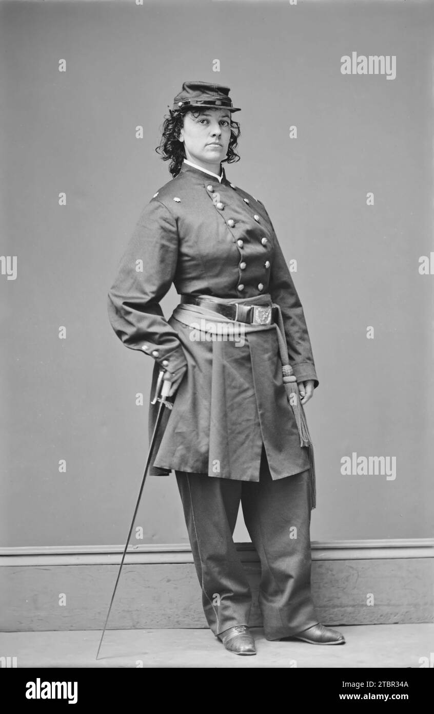 Pauline Cushman. 1864 | New York. Fotograf: Mathew Brady Studio. Harriet Wood (1833–1893) war eine US-amerikanische Schauspielerin und Spionin der Union A. Stockfoto