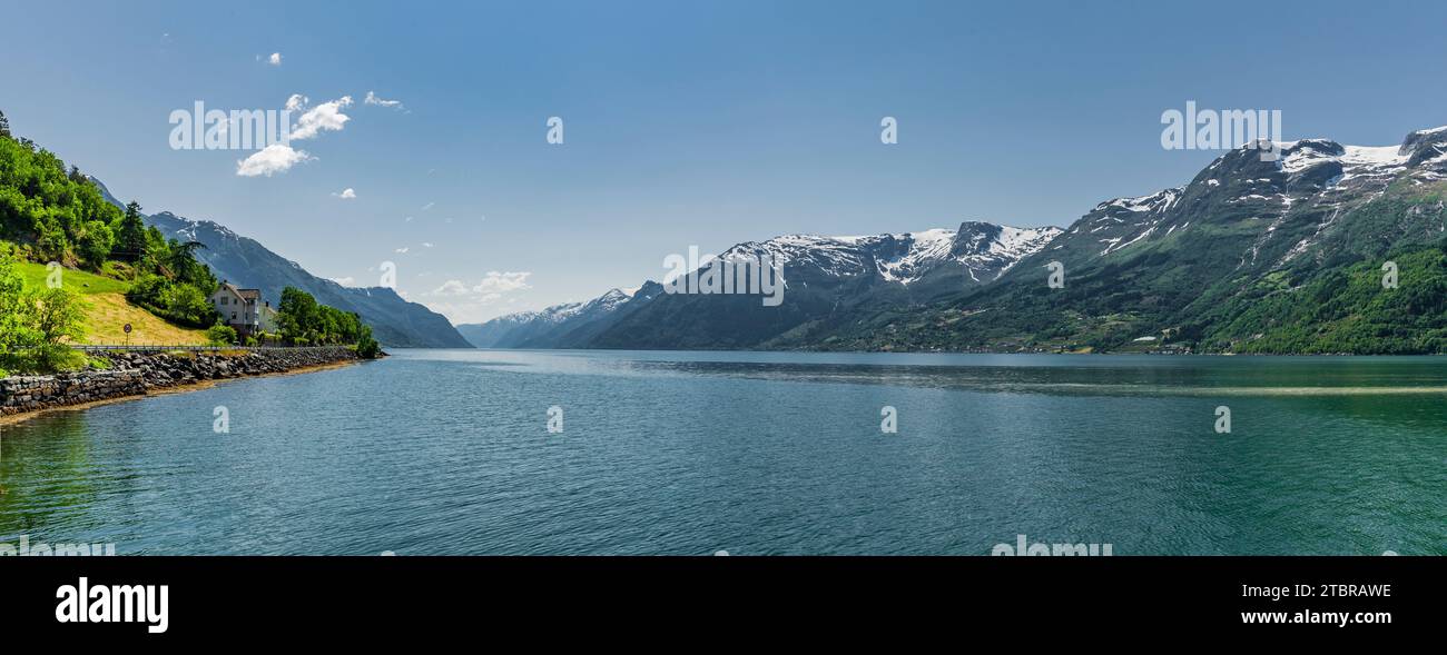 Hardangerfjord in Norwegen Stockfoto