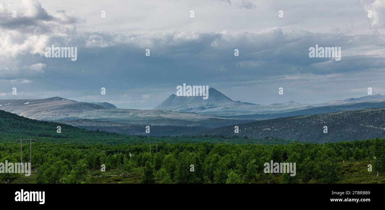 Landschaft im Rondane-Nationalpark in Norwegen Stockfoto