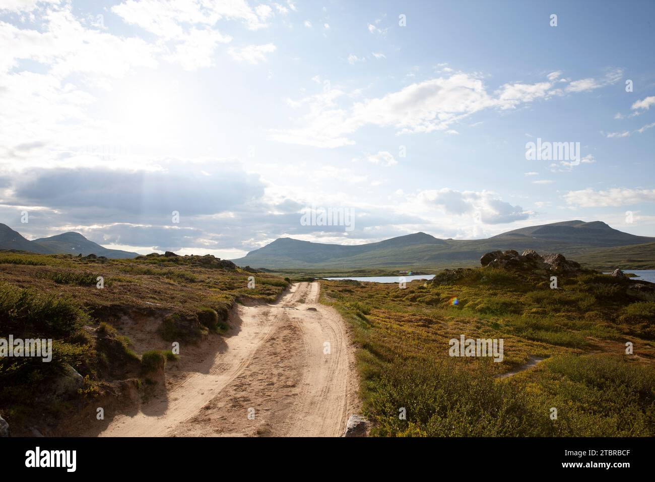Offroad-Gelände im Rondane-Nationalpark in Norwegen Stockfoto