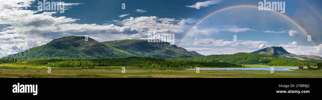 Norwegische Landschaft im Rondane Nationalpark bei Venabu Stockfoto