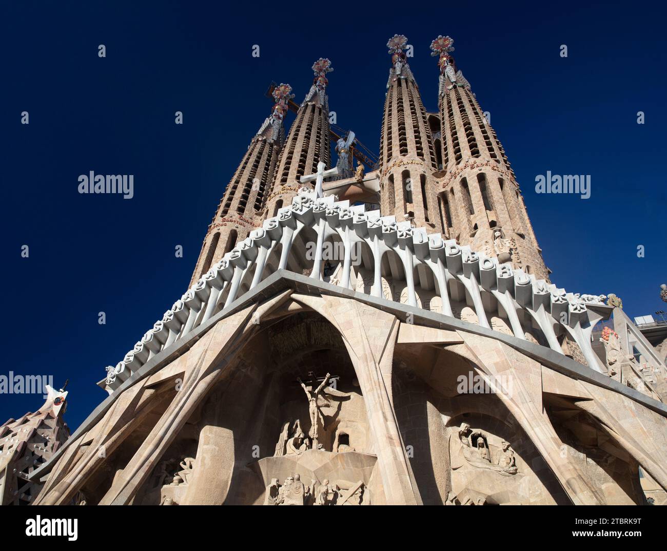 Spanien, Katalonien, Barcelona, La Sagrada Familia, Gaudi Stockfoto