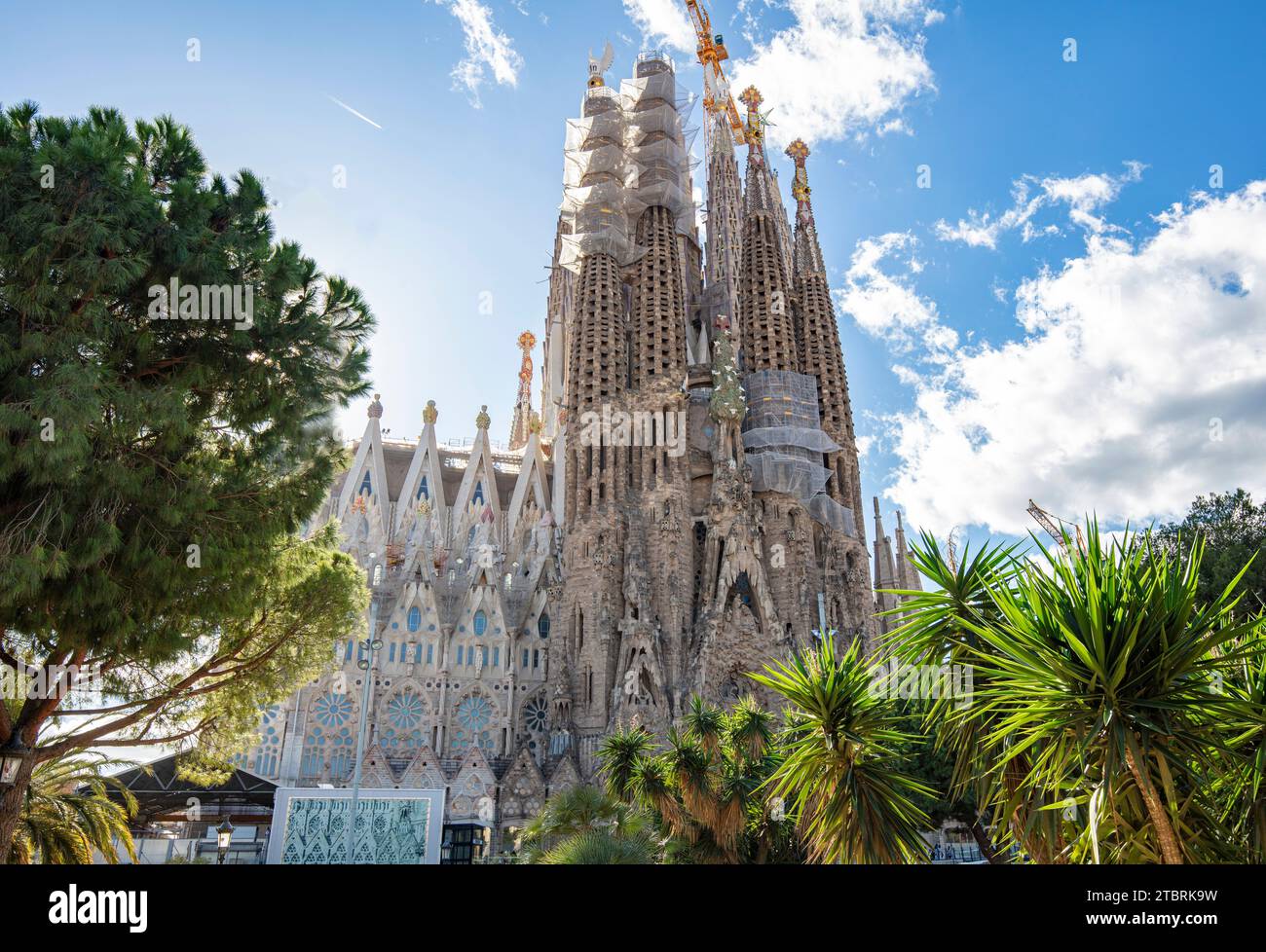 Spanien, Katalonien, Barcelona, La Sagrada Familia, Gaudi Stockfoto