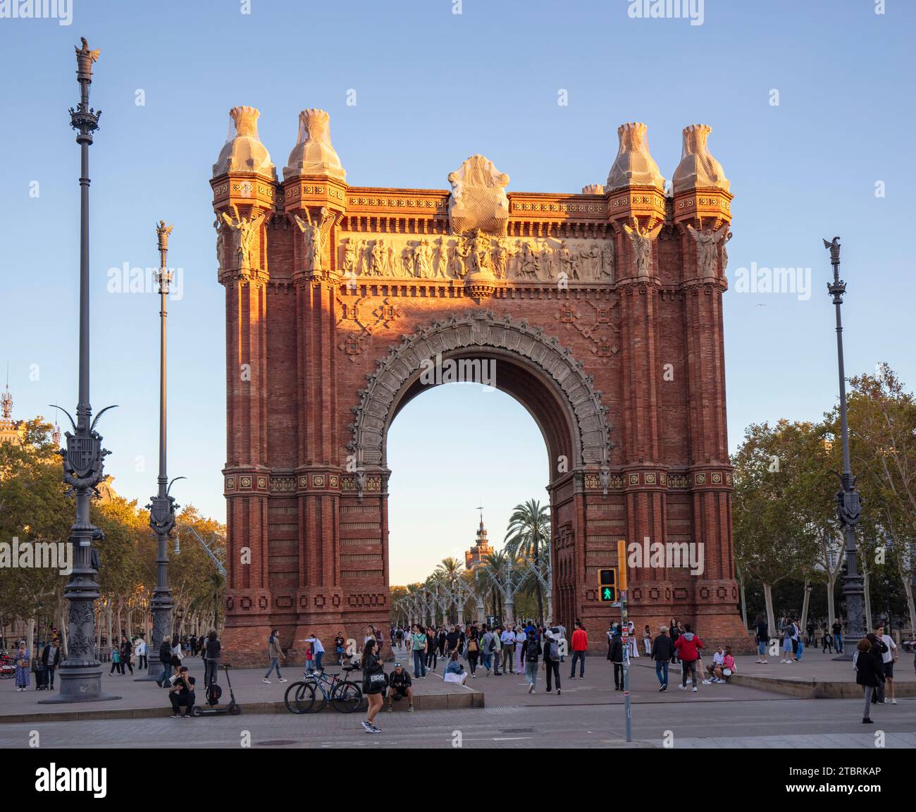 Spanien, Katalonien, Barcelona, Arc de Triomf Stockfoto