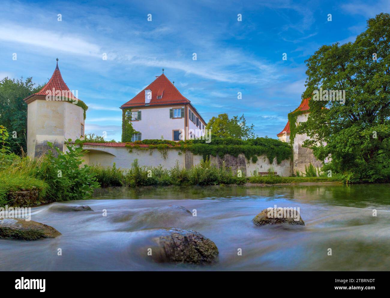 Schloss Blutenburg, Obermenzing, München, Oberbayern, Bayern, Süddeutschland, Deutschland, Europa Stockfoto