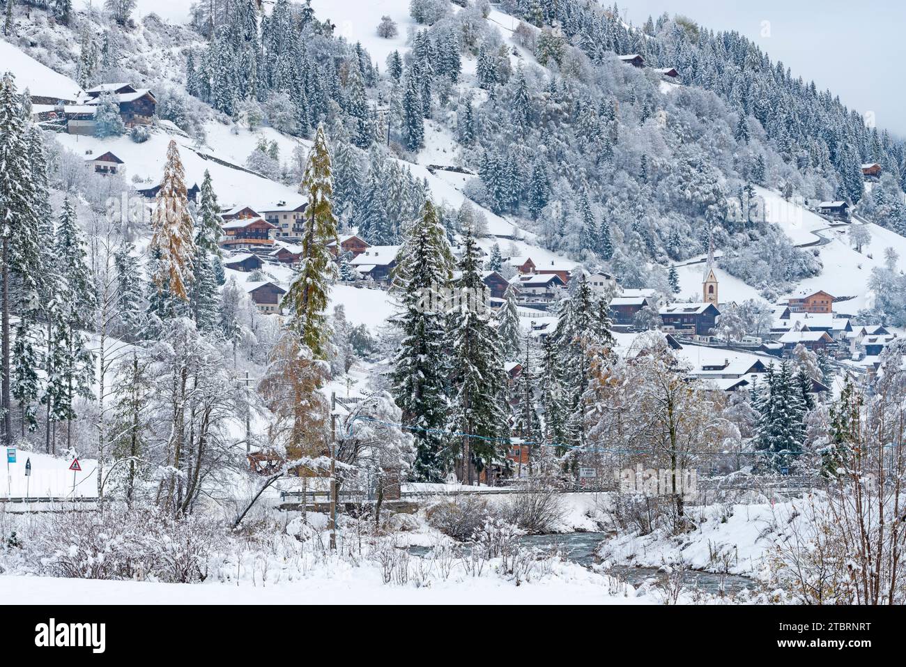 San Nicolò ist ein kleines Dorf in der Provinz Bozen, Europa, Italien, Trentino Südtirol, Bozen, San Nicolò Stockfoto