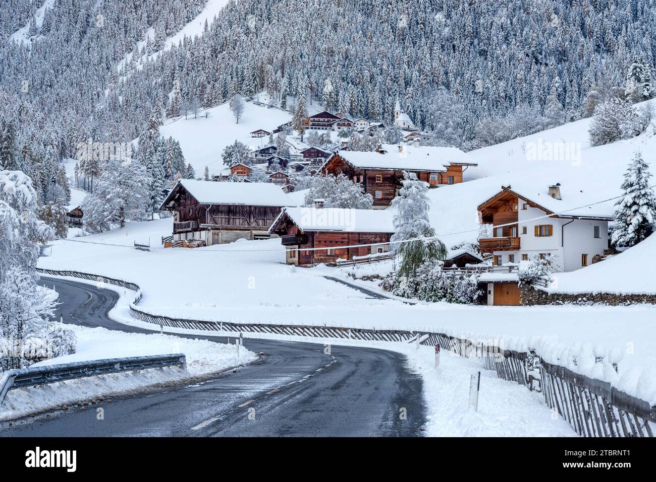 Santa Gertrude ist ein kleines Dorf in der Provinz Bozen, Europa, Italien, Trentino Südtirol, Bozen, Santa Gertrude Stockfoto
