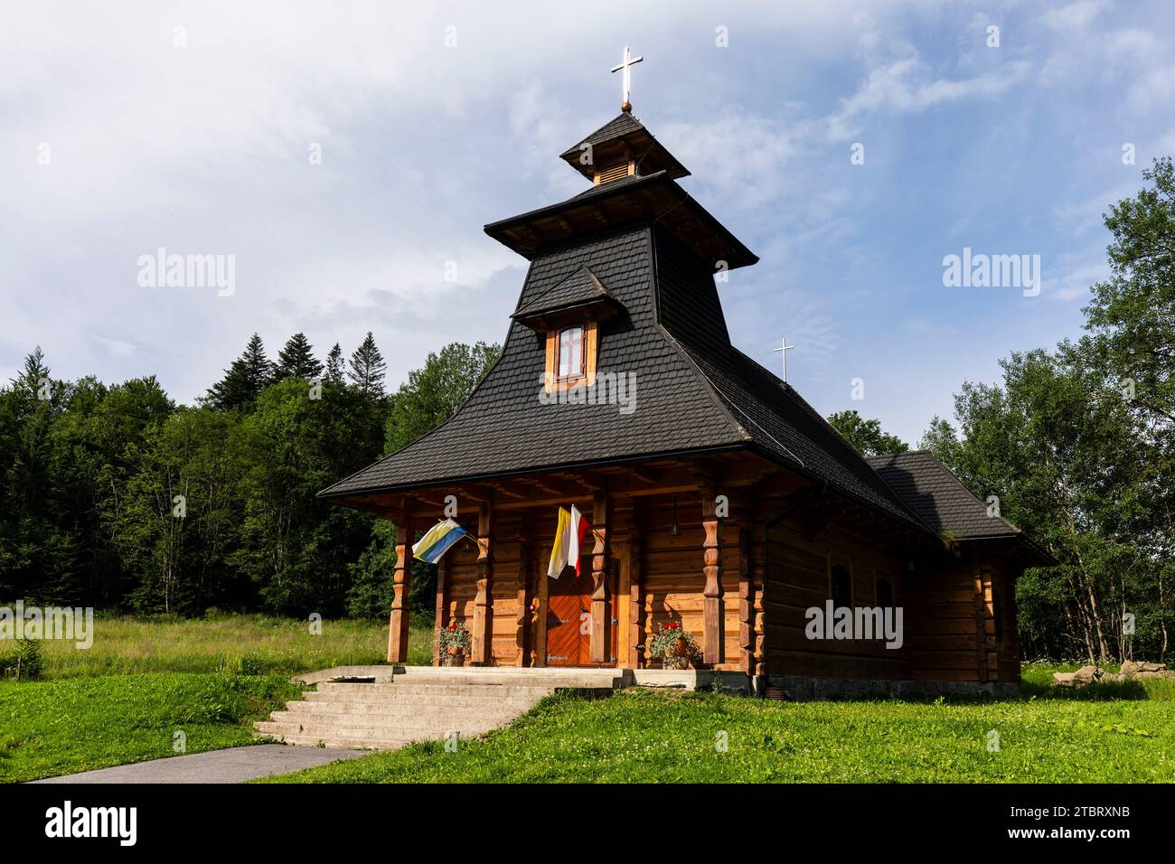 Europa, Polen, Woiwodschaft Podkarpackie, Bieszczady Mountains, Muczne Stockfoto