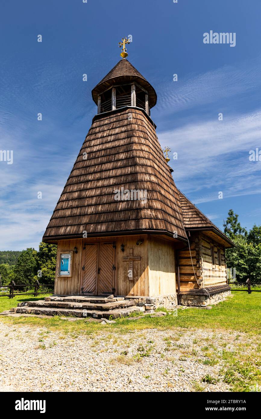 Europa, Polen, Woiwodschaft Podkarpackie, Bieszczady Berge, Kirche in Wola Michowa Stockfoto