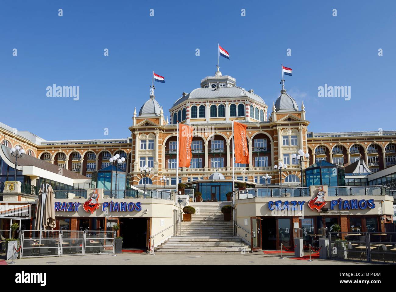 Steigenberger Kurhaus Hotel an der Scheveninger Promenade, den Haag, der niederländischen Nordseeküste, Südholland, Niederlande Stockfoto