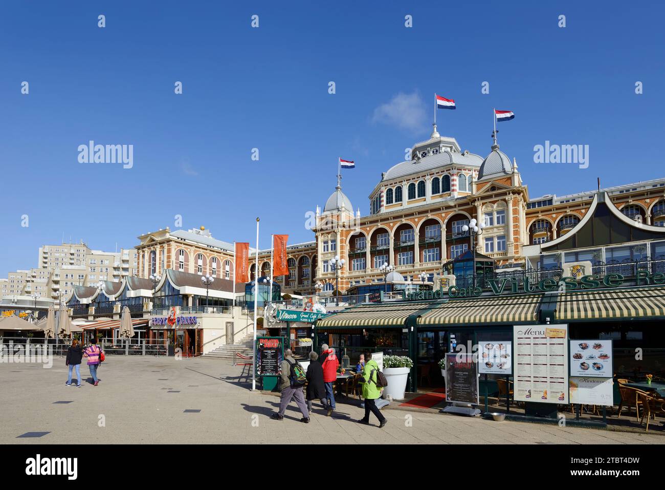 Steigenberger Kurhaus Hotel an der Scheveninger Promenade, den Haag, der niederländischen Nordseeküste, Südholland, Niederlande Stockfoto