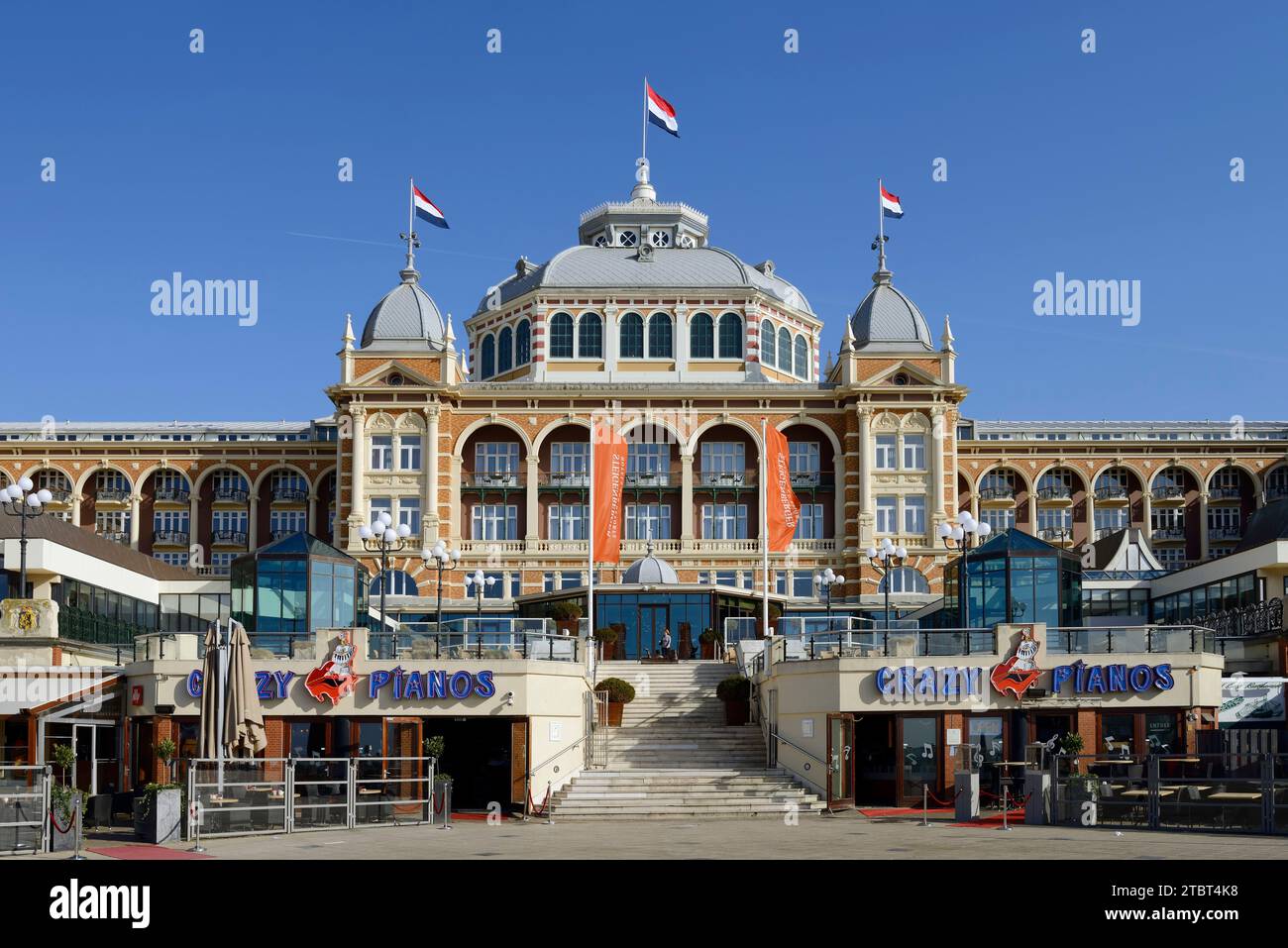 Steigenberger Kurhaus Hotel an der Scheveninger Promenade, den Haag, der niederländischen Nordseeküste, Südholland, Niederlande Stockfoto