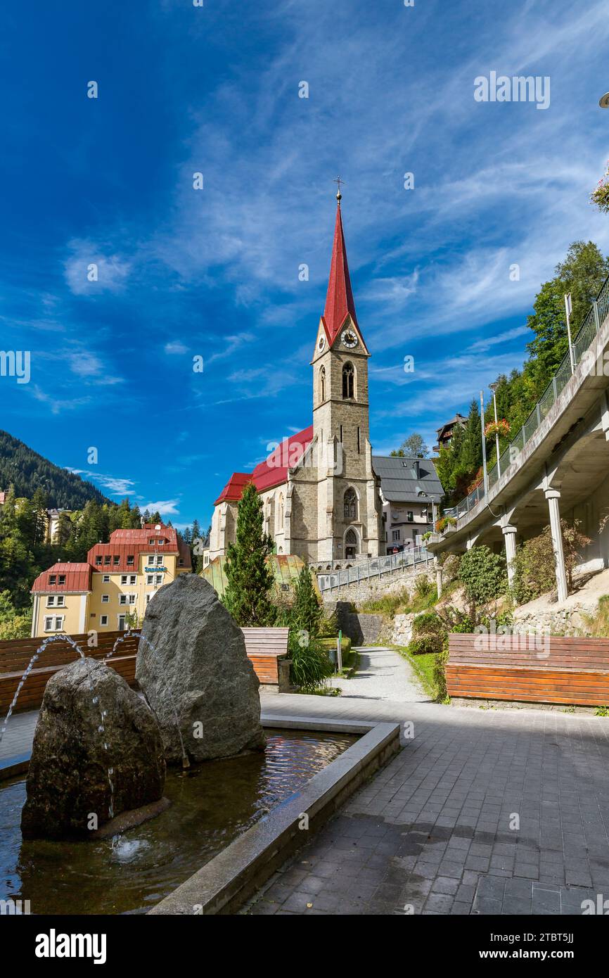 Preimskirche, Pfarrkirche Primus und Felizian, Bad Gastein, Gasteinertal, Nationalpark hohe Tauern, Österreich, Europa Stockfoto