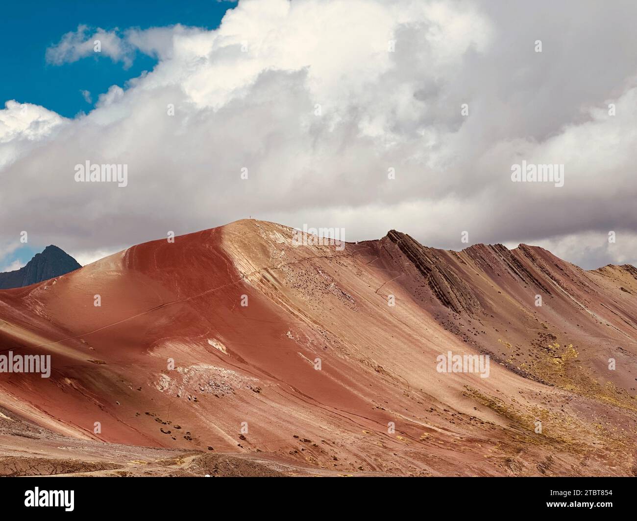 Rainbow Mountain Cusco, Perù. Eine einzigartige farbenfrohe natürliche Schönheit Stockfoto