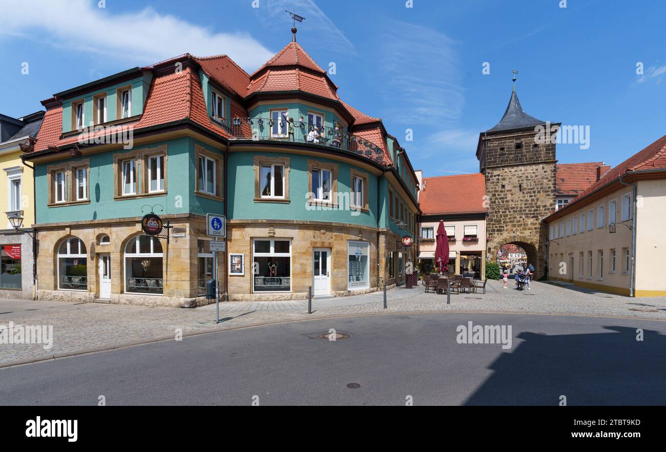 Korbbaustadt Lichtenfels mit historischer Altstadt, Stadtteil Lichtenfels, Oberfranken, Franken, Bayern, Deutschland Stockfoto