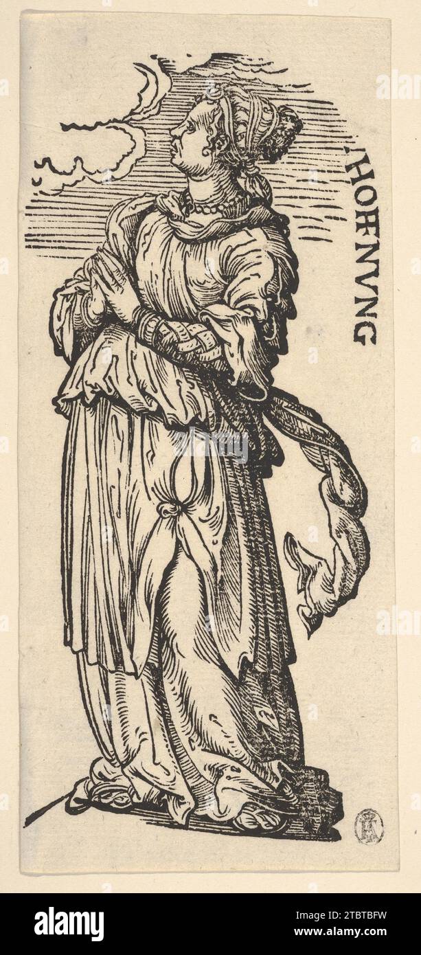 Hope (Hoffnung), aus den Sieben Tugenden 1931 von Hans Burgkmair Stockfoto