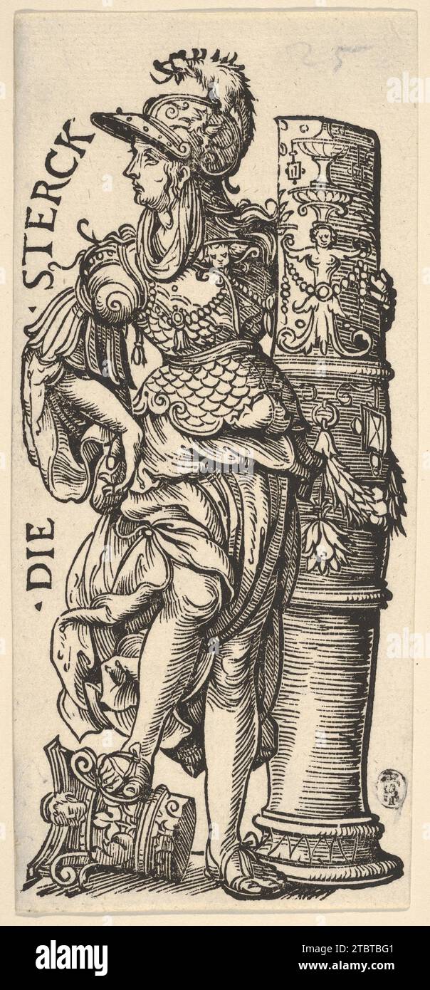 Fortitude (die Sterck), aus den Sieben Tugenden 1931 von Hans Burgkmair Stockfoto