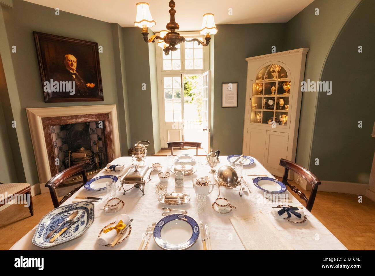 England, East Sussex, Rye, Lamb House, einmaliges Zuhause des Schriftstellers Henry James, The Dining Room Stockfoto