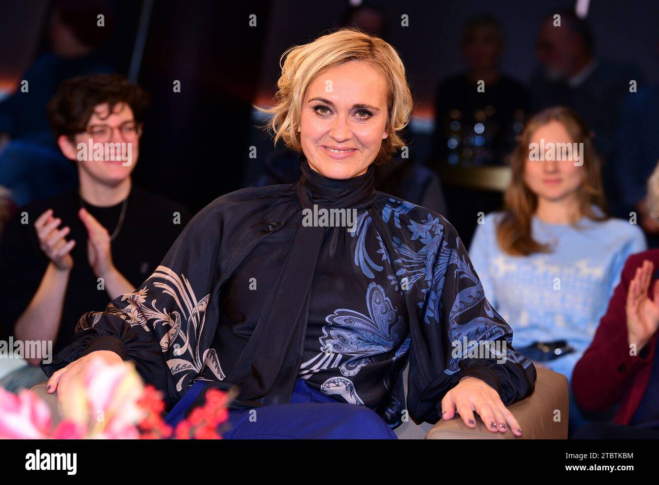 Caren Miosga zu Gast bei der NDR Talk Show am 8.12.2023 in Hamburg Stockfoto