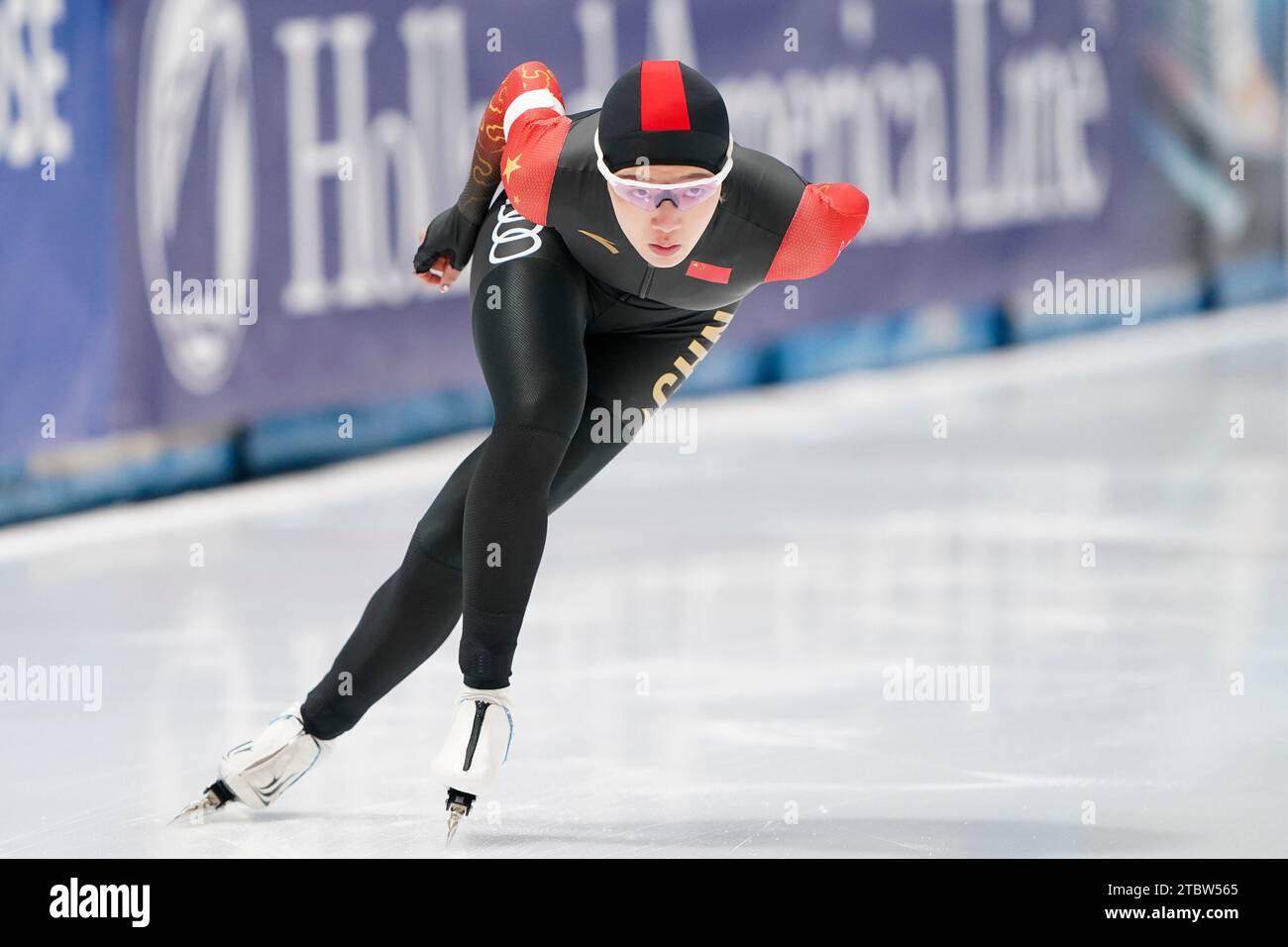 Binyu Yang aus China trat am 8. Dezember 2023 in Tomaszow Mazowiecki