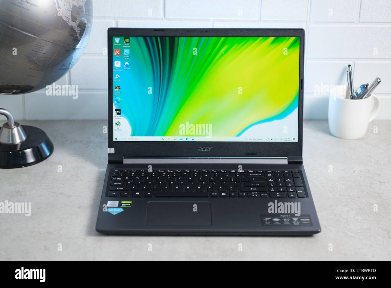HCMC, VN - Dez. 2023. Acer Aspire 3 Laptop Stockfoto