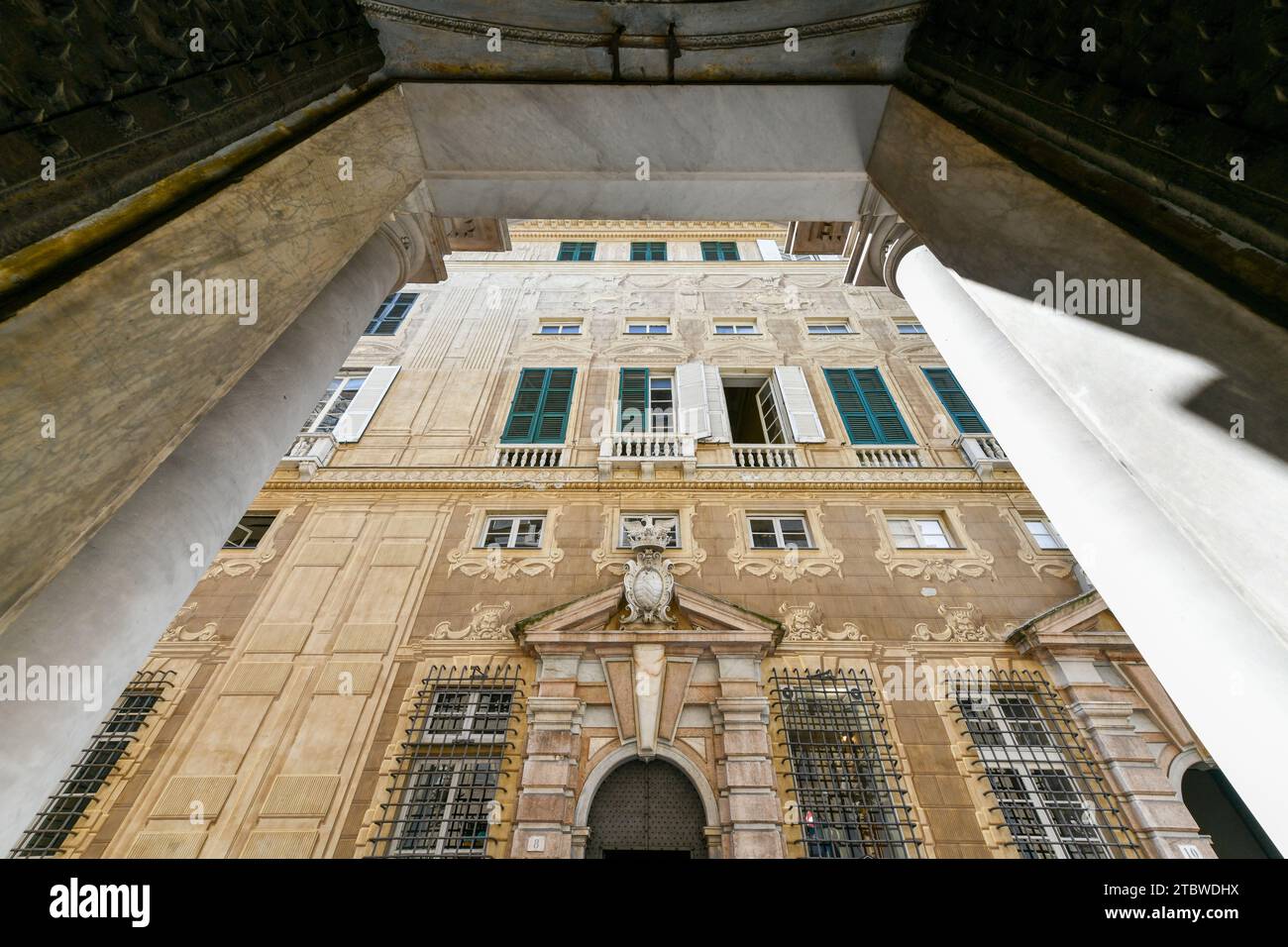 Palazzo Lomellino di Strada Nuova in der Via Garibaldi in Genua Ligurien Stockfoto