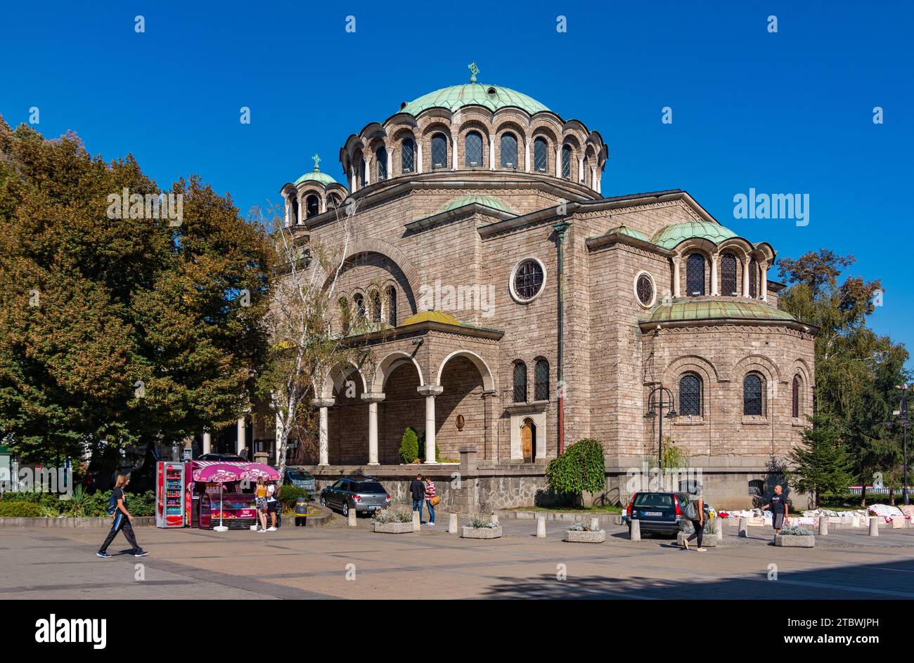 Ein Bild von der St. Kathedrale von Nedelya in Sofia Stockfoto