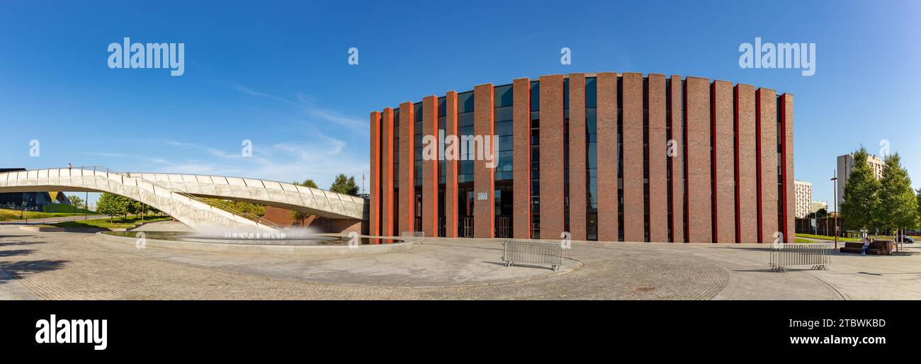 Ein Panoramabild des Nationalen Symphonieorchesters des polnischen Rundfunks Stockfoto